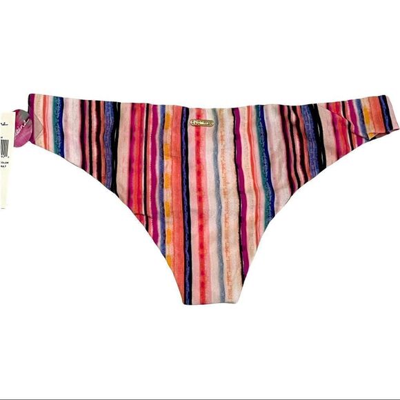Raisins Muticolor Stripe Bikini Bottom Sz M NWT - Picture 2 of 9